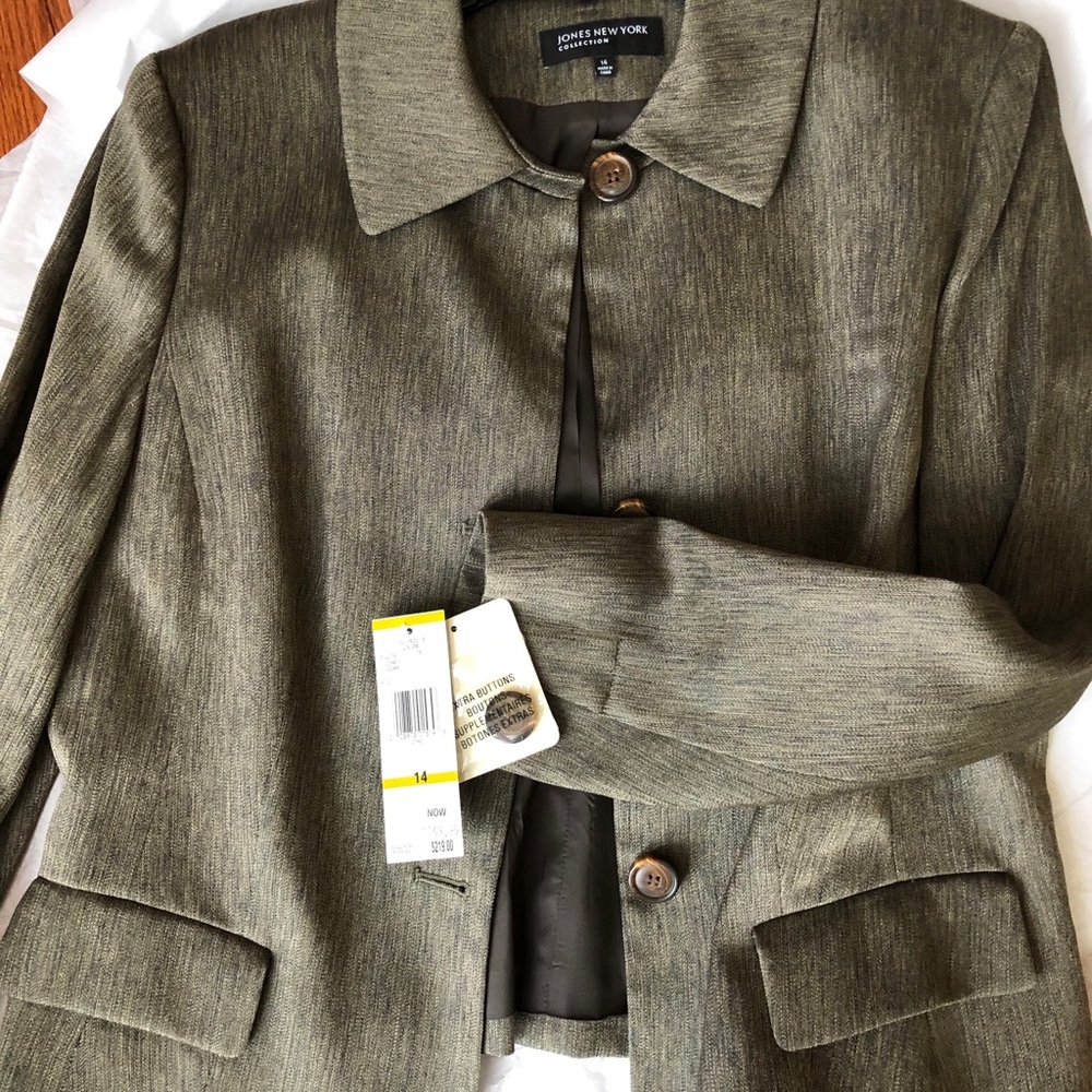 JONES NEW YORK “Louvre” Suit Jacket, Sz 14 NWT